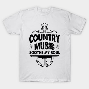 Country Music Soothe The Soul Guitar T-Shirt